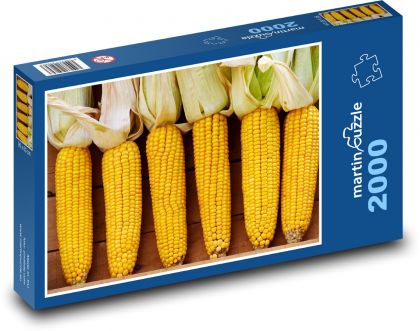 Kukurica - klas, zelenina - Puzzle 2000 dielikov, rozmer 90x60 cm 
