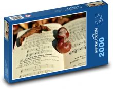 Book - a sheet of paper, chestnuts Puzzle 2000 pieces - 90 x 60 cm