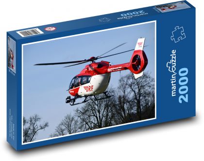 Helicopter - ambulance, helicopter - Puzzle 2000 pieces, size 90x60 cm 