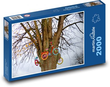 Tree - wheels, decorations - Puzzle 2000 pieces, size 90x60 cm 
