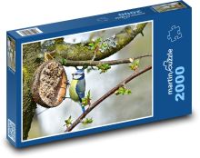Sýkora modřinka - pták, zvíře Puzzle 2000 - 90x60 cm