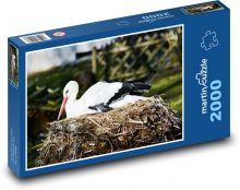Stork - bird, nest Puzzle 2000 pieces - 90 x 60 cm