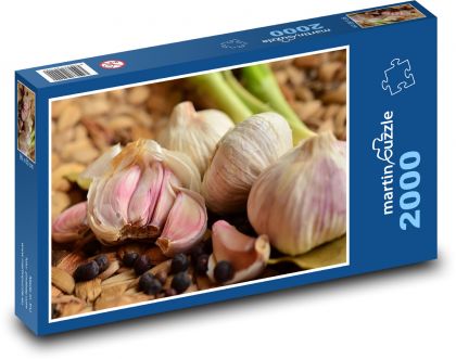 Garlic - tubers, vegetables - Puzzle 2000 pieces, size 90x60 cm 