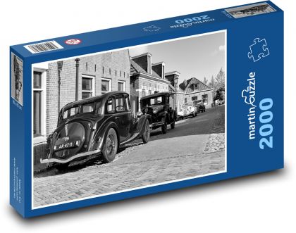 Auto - historický, starý vůz - Puzzle 2000 dílků, rozměr 90x60 cm