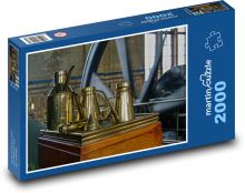 Parní stroj - energie, kov Puzzle 2000 dílků - 90 x 60 cm