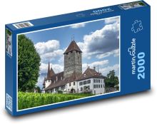 Zamek Spiski - Szwajcaria, budynek Puzzle 2000 elementów - 90x60 cm