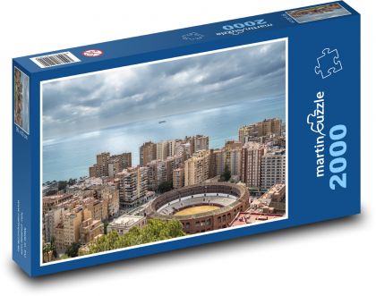 Miasto Malaga - Hiszpania, arena walki byków - Puzzle 2000 elementów, rozmiar 90x60 cm