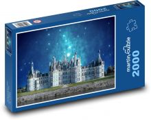 Hrad - noc, architektura Puzzle 2000 dílků - 90 x 60 cm