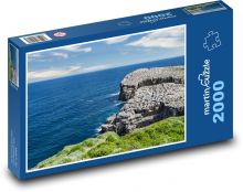 Klif - skały, morze Puzzle 2000 elementów - 90x60 cm