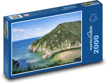 Coastline in Spain - rocks, Calabria - Puzzle 2000 pieces, size 90x60 cm 