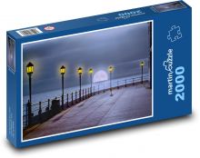 Svítící lampy - moře, měsíc Puzzle 2000 dílků - 90 x 60 cm