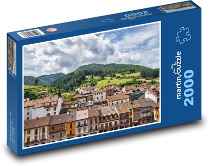 City in Spain - mountain, Calabria - Puzzle 2000 pieces, size 90x60 cm 
