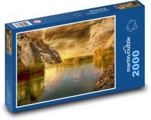 Lake - landscape, mountains Puzzle 2000 pieces - 90 x 60 cm