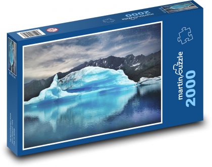 Zimná krajina - hora, more - Puzzle 2000 dielikov, rozmer 90x60 cm 