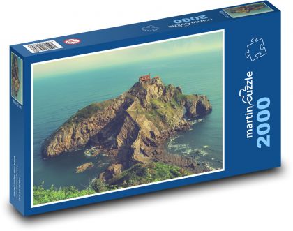 Ostrov na mori - krajina, oceán - Puzzle 2000 dielikov, rozmer 90x60 cm 