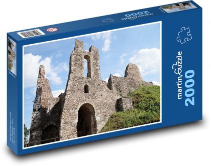 Hrad, zrúcanina, brloh - Puzzle 2000 dielikov, rozmer 90x60 cm 