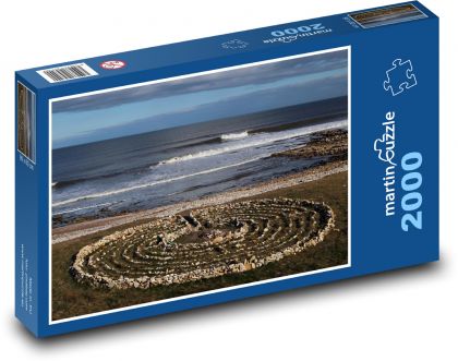 Kruh - labyrint - puzzle 2000 dílků