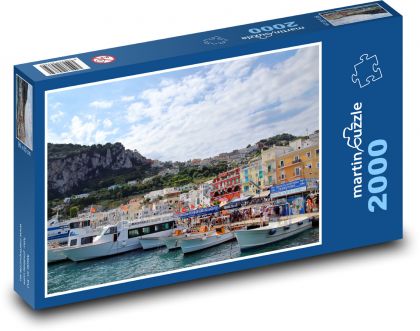 Włochy – Marina Grande - Puzzle 2000 elementów, rozmiar 90x60 cm