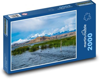 Bolívie - jezero Titicaca - Puzzle 2000 dílků, rozměr 90x60 cm