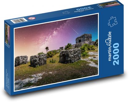 Mayský Chrám - hvězdná obloha - Puzzle 2000 dílků, rozměr 90x60 cm