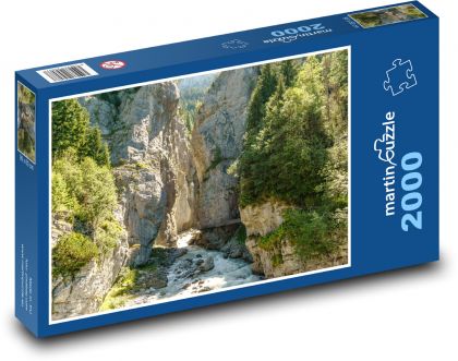 Alps - glacial canyon - Puzzle 2000 pieces, size 90x60 cm 