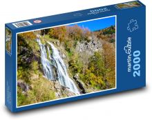 Bádensko-Württembersko - vodopád Puzzle 2000 dílků - 90 x 60 cm