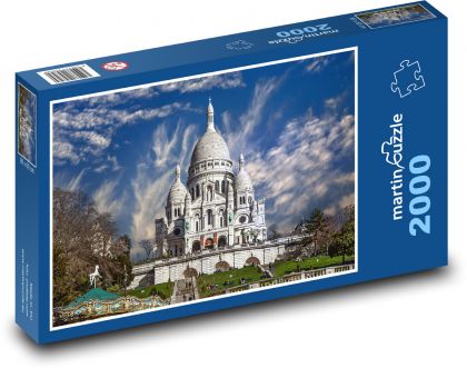 Francie - Paříž, Montmartre  - Puzzle 2000 dílků, rozměr 90x60 cm
