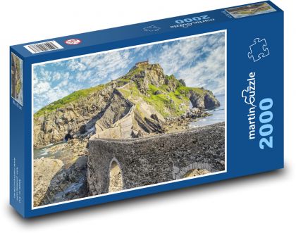 Küste - Brücke, Berg - Puzzle - 2000 Teile