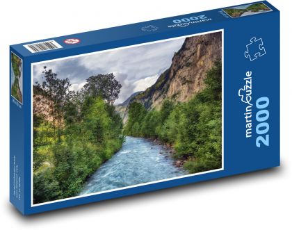 Fluss - Berg, Natur - Puzzle - 2000 Teile