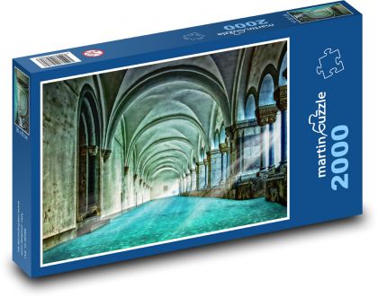 Spa - architektura, woda - Puzzle 2000 elementów, rozmiar 90x60 cm