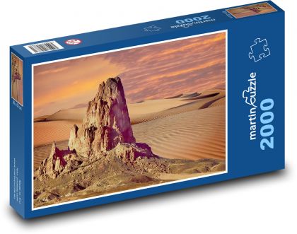 Poušť - duny, skály - Puzzle 2000 dílků, rozměr 90x60 cm