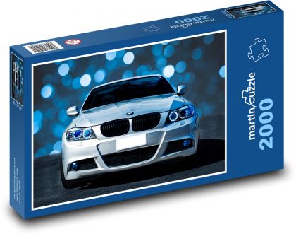 BMW řady 3 - auto, vozidlo - Puzzle 2000 dílků, rozměr 90x60 cm
