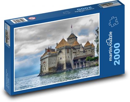 Chillon - Zamek, Hiszpania - Puzzle 2000 elementów, rozmiar 90x60 cm