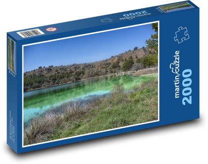 Zelená lagúna - Španielsko, príroda - Puzzle 2000 dielikov, rozmer 90x60 cm 