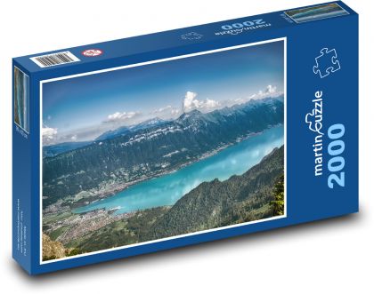 Jezioro - Brienz, Szwajcaria - Puzzle 2000 elementów, rozmiar 90x60 cm