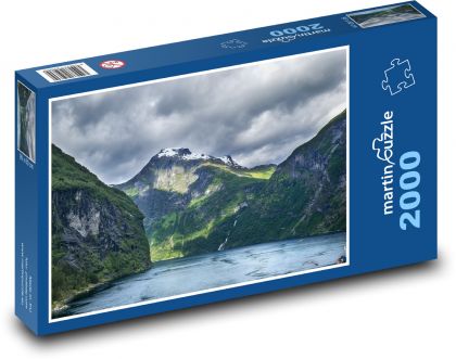Norsko - příroda, Fjordy - puzzle 2000 dílků