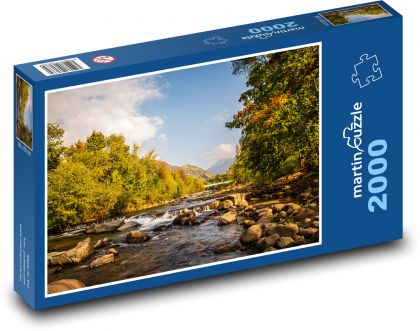 Rzeka, woda, przyroda - Puzzle 2000 elementów, rozmiar 90x60 cm