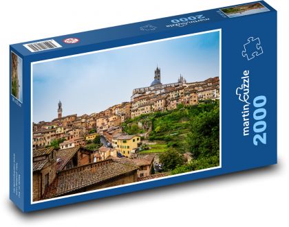 Itálie - město Siena - Puzzle 2000 dílků, rozměr 90x60 cm