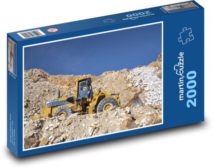 Loader - machine, quarry - Puzzle 2000 pieces, size 90x60 cm 