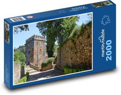 Španělsko - Granada, pevnost - puzzle 2000 dílků