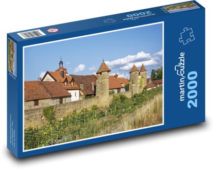 Německo - Bavorsko, opevnění - Puzzle 2000 dílků, rozměr 90x60 cm