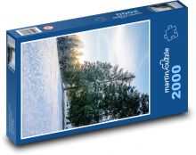 Zimowy las - śnieg, zima Puzzle 2000 elementów - 90x60 cm