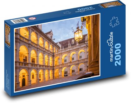 Graz - budova, osvětlení - puzzle 2000 dílků