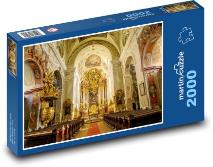 Katedrála - kostel, oltář - Puzzle 2000 dílků, rozměr 90x60 cm