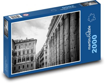 Řím - Piazza di Pietra, Itálie - puzzle 2000 dílků