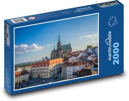 Brno - katedrála, Česká republika - puzzle 2000 dílků