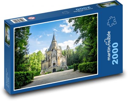 Schwarzenberská hrobka - Česká republika, hřbitov - puzzle 2000 dílků