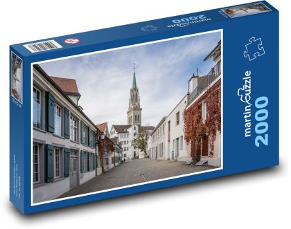 Szwajcaria - Europa, ulica - Puzzle 2000 elementów, rozmiar 90x60 cm