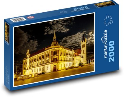 Keszthely - Maďarsko, zámek - Puzzle 2000 dílků, rozměr 90x60 cm