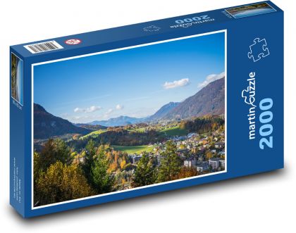 Natur - Stadt, Dorf - Puzzle - 2000 Teile